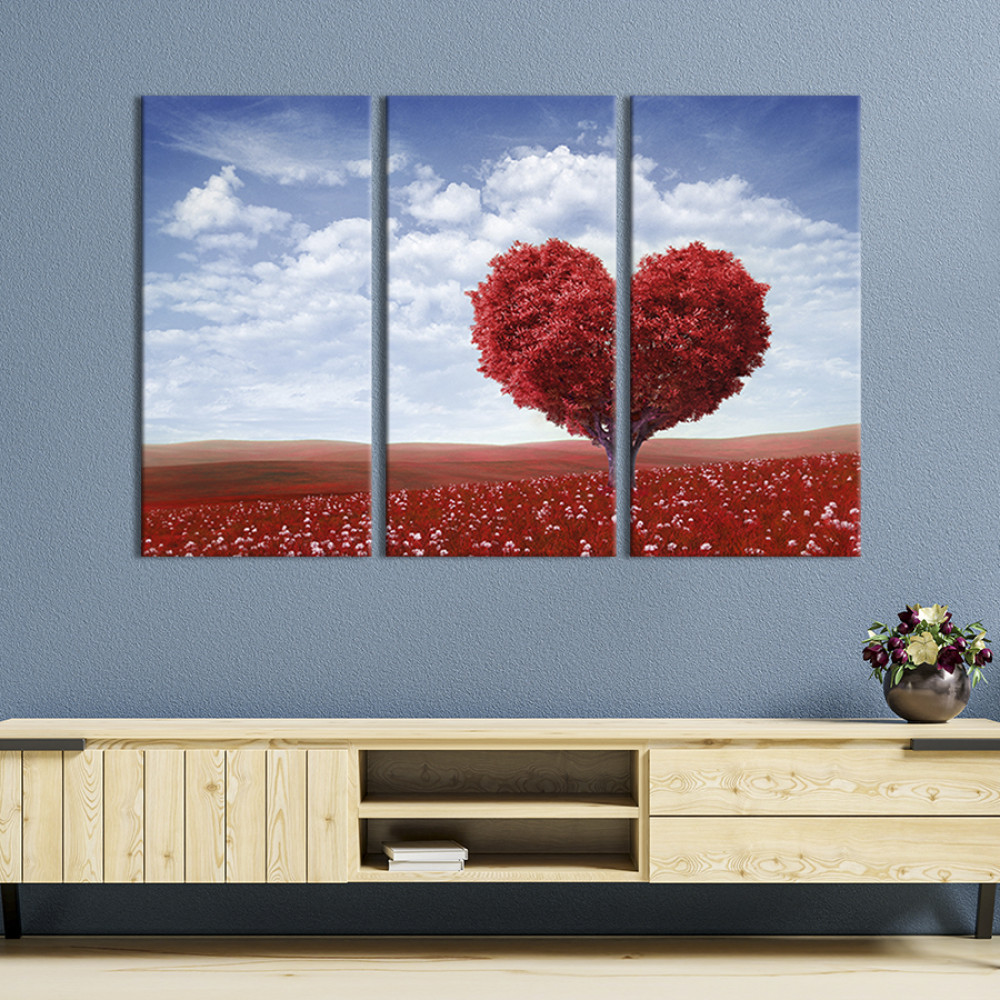 Картина Червоне дерево кохання 156x100 см (568-31)