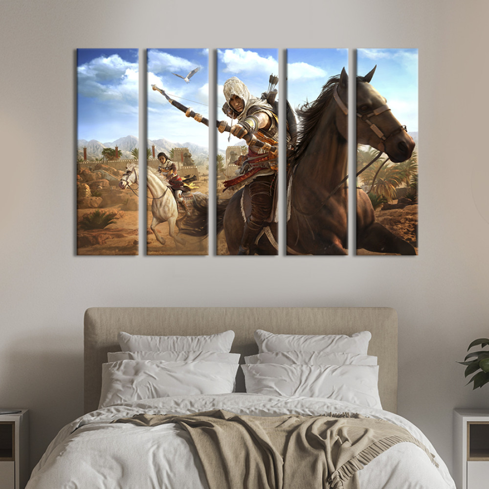 Картина Персонажі гри Кредо вбивці Витоки 87x50 см (1457-51)