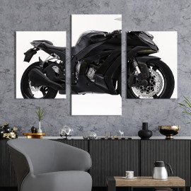 Картина Стильний мотоцикл Kawasaki Ninja 400 66x40 см (1240-32)