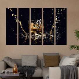 Картина Склянка з міцним віскі 87x50 см (293-51)