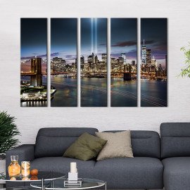 Картина Промені світла над Нью-Йорком 87x50 см (348-51)