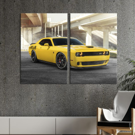 Картина Унікальний автомобіль Dodge Challenger 71x51 см (1312-2)