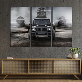 Картина Чорний Mercedes AMG G63 Brabus 78x48 см (1247-31)