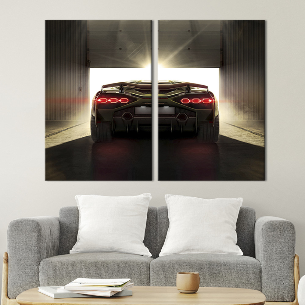 Картина Розкішний Lamborghini Sian 165x122 см (87-2)