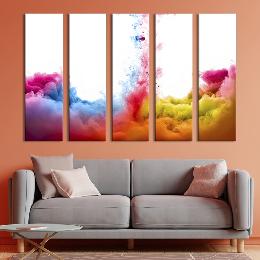 Картина Абстрактний дим 87x50 см (12-51)