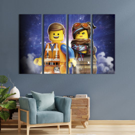 Картина Головні герої Lego Movie 2: The Second Part 89x53 см (1515-41)