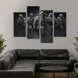Картина Герої гри Tom Clancy's Ghost Recon Breakpoint 89x56 см (1521-42)