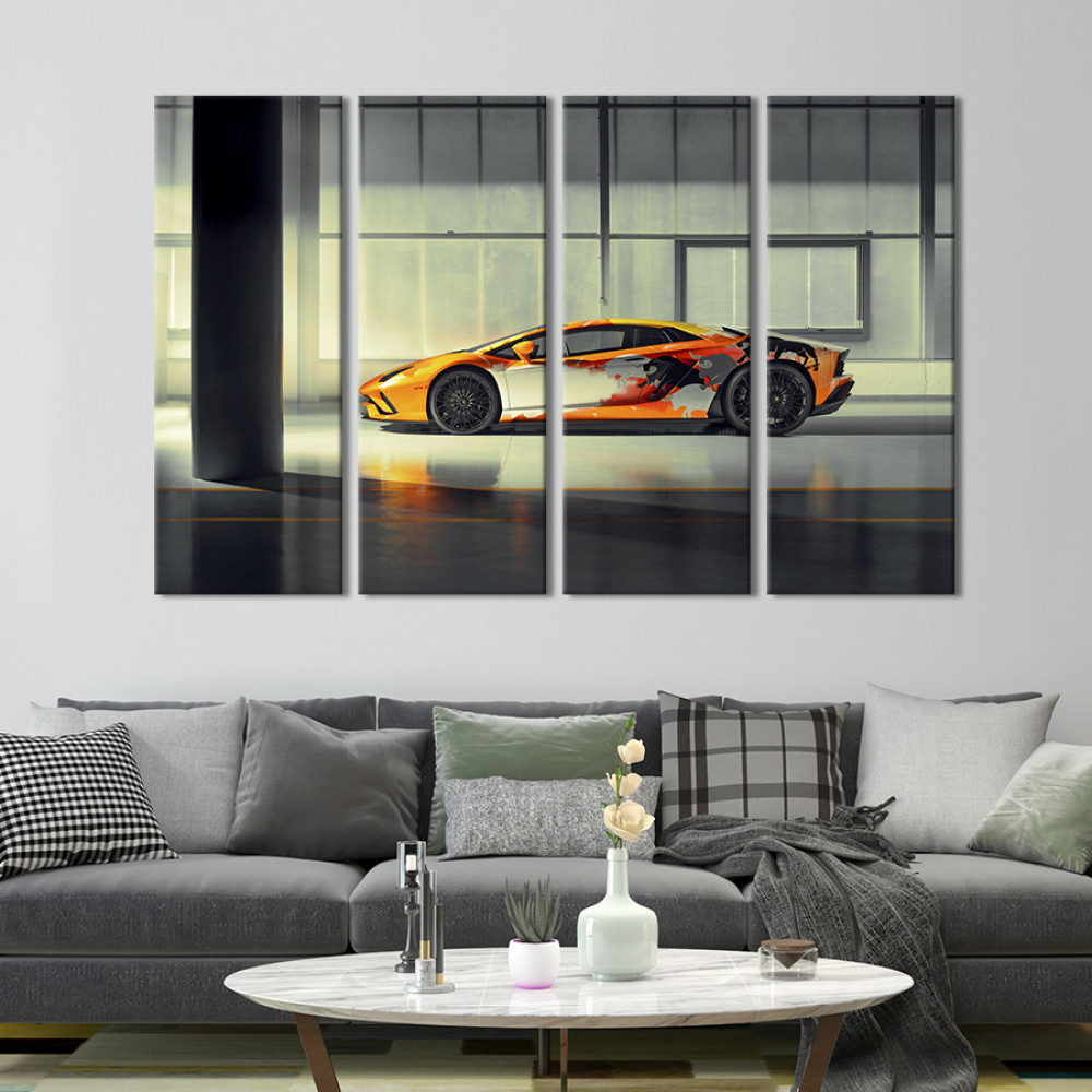 Картина Розкішний автомобіль Lamborghini Aventador S 89x53 см (1248-41)