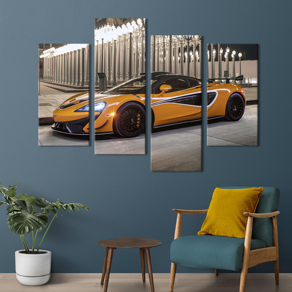 Картина Спортивний автомобіль McLaren 620R 89x56 см (1271-42)