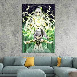 Картина в офіс Прекрасна Рукхадевата з гри Genshin Impact 51x34 см (2an_57)