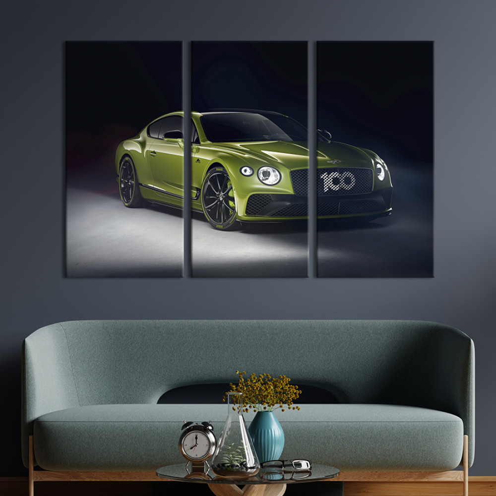 Картина Статусний автомобіль Bentley Continental GT 128x81 см (1288-31)