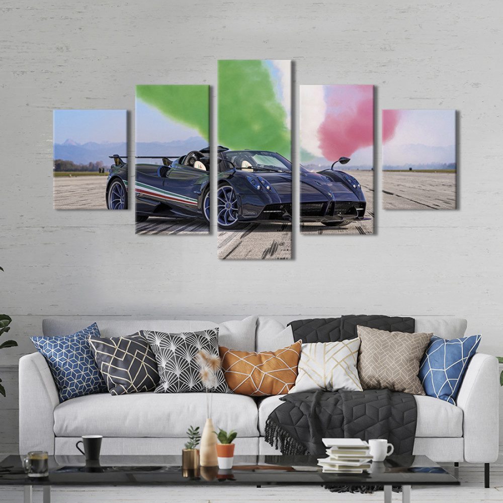 Картина Чудовий суперкар Pagani Huayra Tricolore 112x54 см (1272-52)