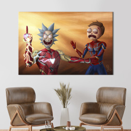 Картина Rick And Morty/Avengers Endgame 122x81 см (1504-1)