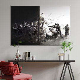 Картина Tom Clancy's Rainbow Six Siege 122x81 см (1438-1)