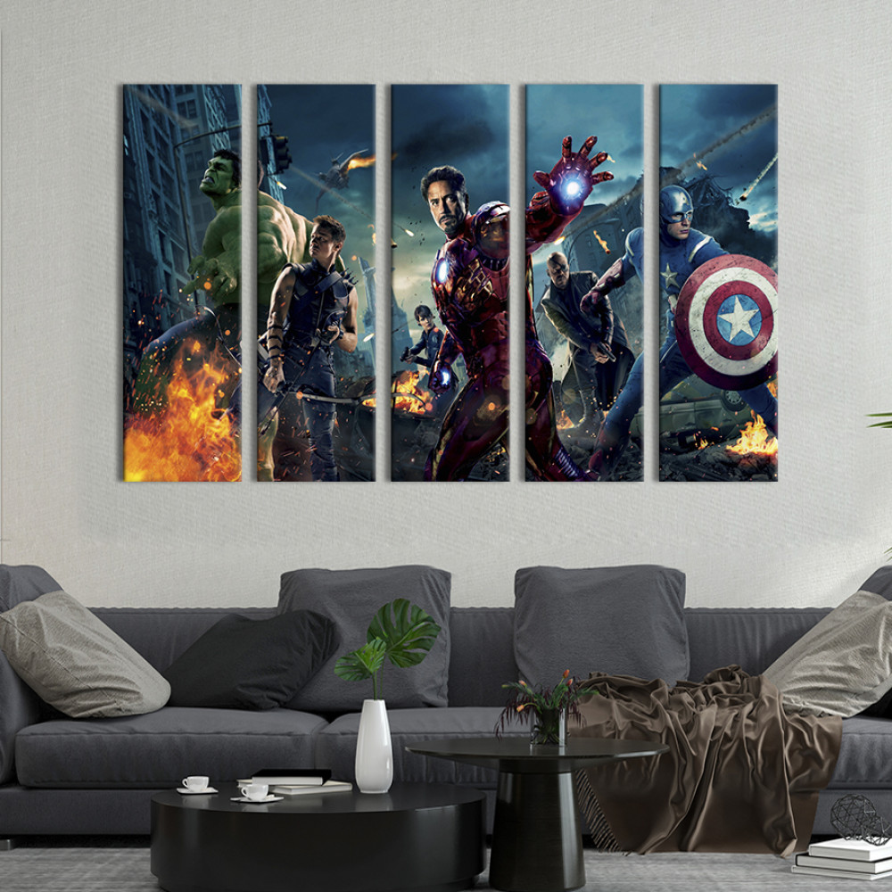 Картина Месники від Marvel 87x50 см (649-51)