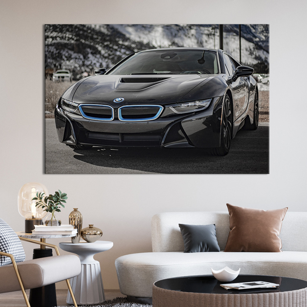 Картина на полотні Автомобіль BMW i8 51x34 см (115-1)
