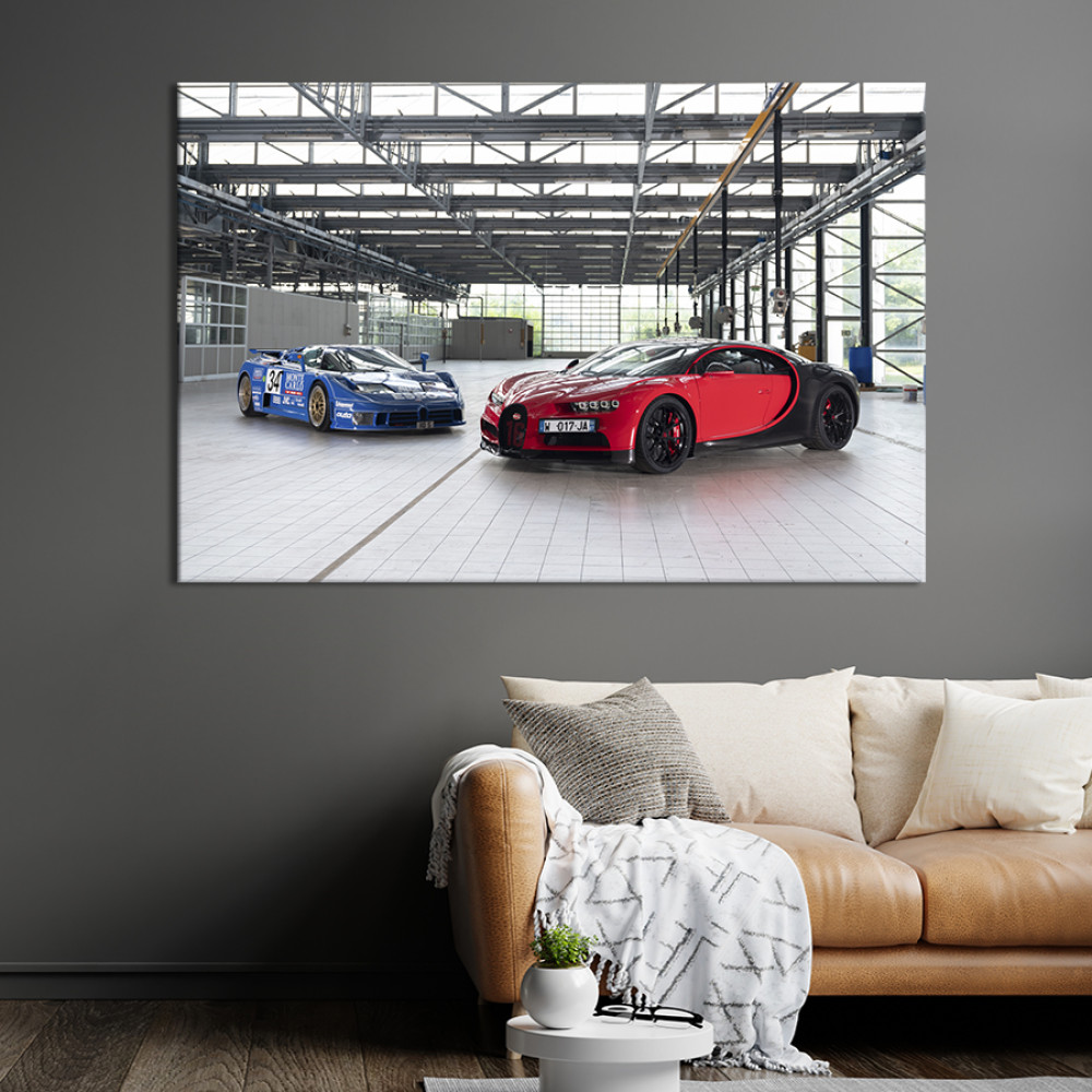 Картина Автомобілі Bugatti Кампогальяно 80x54 см (1308-1)