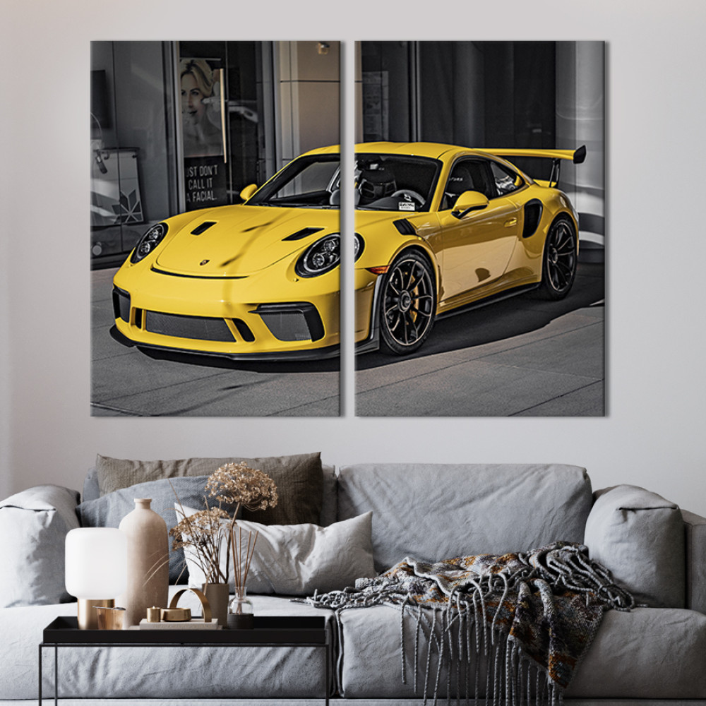 Картина Статусний автомобіль Porsche 165x122 см (112-2)