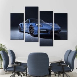 Картина Елітний автомобіль Porsche 911 Turbo S 89x56 см (1387-42)