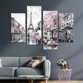Картина Столиця романтики Париж 89x56 см (374-42)