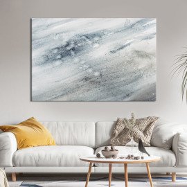 Картина абстракція картина для офісу Сіро-білий градієнт 51x34 см (1150-1)