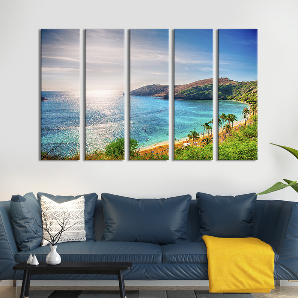 Картина Пляж Ханаума Бей 87x50 см (447-51)