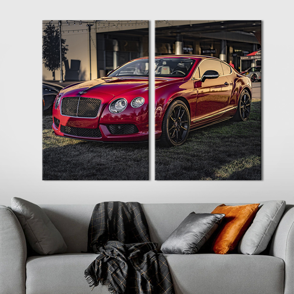 Картина Розкішний автомобіль Bentley continental gt 111x81 см (113-2)