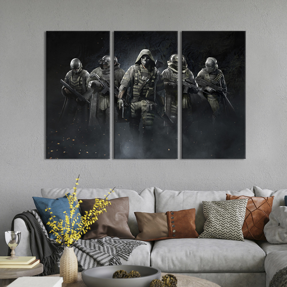 Картина Команда з гри Clancy’s Ghost Recon Breakpoint 78x48 см (1521-31)