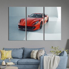 Картина Червоний Ferrari 812 GTS 78x48 см (1374-31)