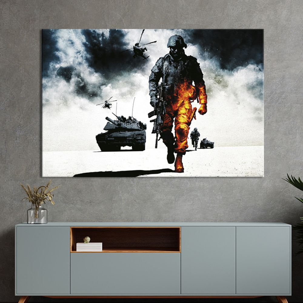 Картина Battlefield: Bad Company 122x81 см (1461-1)