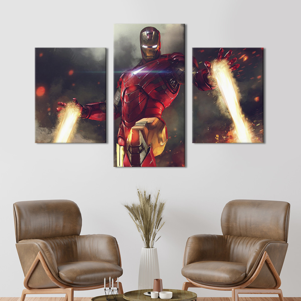 Картина на полотні Iron Man 66x40 см (716-32)