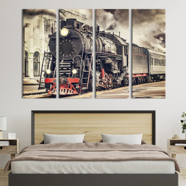 Картина Старовинний локомотив 89x53 см (98-41)