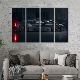 Картина Автомобіль Ford GT Liquid Carbon кольору графіт 89x53 см (1258-41)