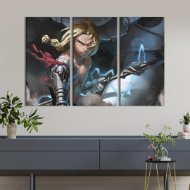 Картина Сталевий алхімік з списом 78x48 см (711-31)