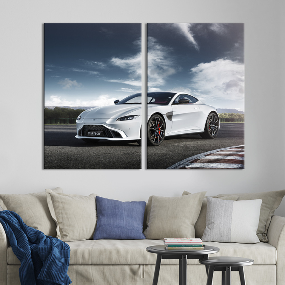 Картина Стильне авто Aston Martin Vantage 71x51 см (1402-2)