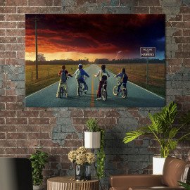 Картина Stranger Things 51x34 см (1416-1)
