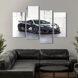Картина Крутий спорткар McLaren 570S GT4 89x56 см (1353-42)