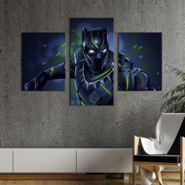Картина на полотні T'Challa Black Panther 66x40 см (666-32)