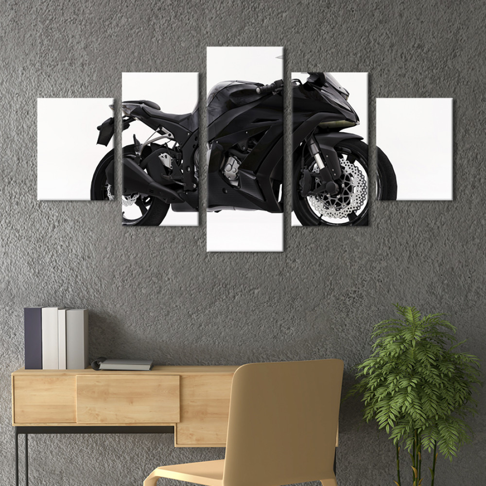 Картина Kawasaki Ninja 400 Black 162x80 см (1240-52)