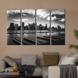 Картина Знаменитий район Нью-Йорка Мангеттен 89x53 см (387-41)
