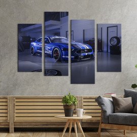 Картина Стильний гоночний автомобіль Ford Mustang GT Gen3 89x56 см (1284-42)