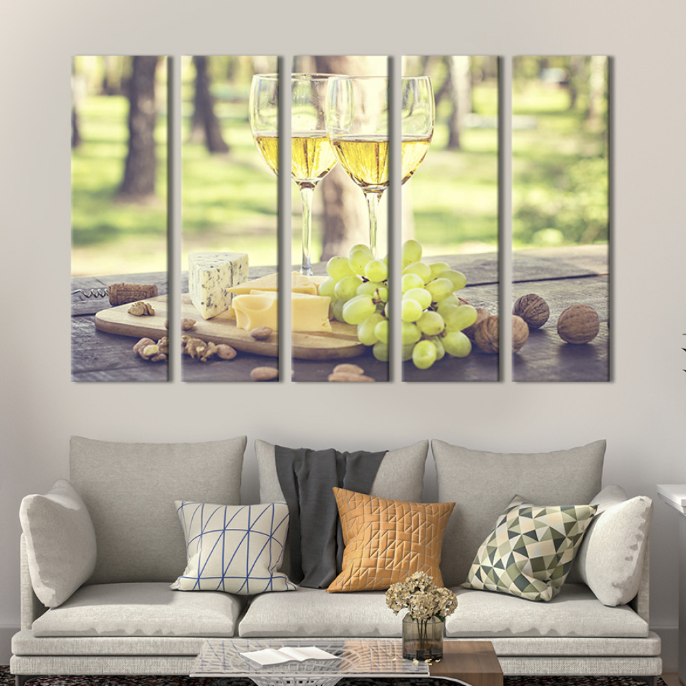 Картина Сонячне біле вино 87x50 см (298-51)