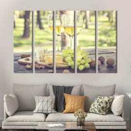Картина Сонячне біле вино 87x50 см (298-51)
