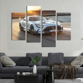 Картина Розкішний спорткар Mercedes-AMG GT Black Series 89x56 см (1365-42)