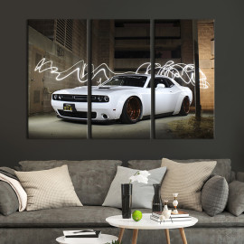 Картина Спортивний автомобіль Dodge Challenger 78x48 см (89-31)