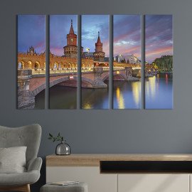 Картина Вогні мосту Обербаумбрюкк 87x50 см (344-51)