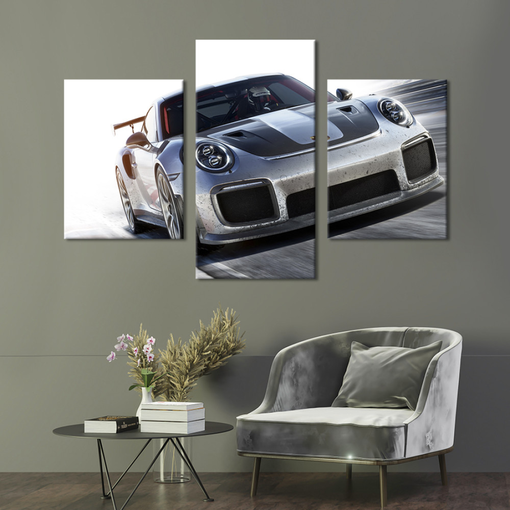 Картина Швидкий спортивний Porsche 911 GT2 RS 66x40 см (1285-32)