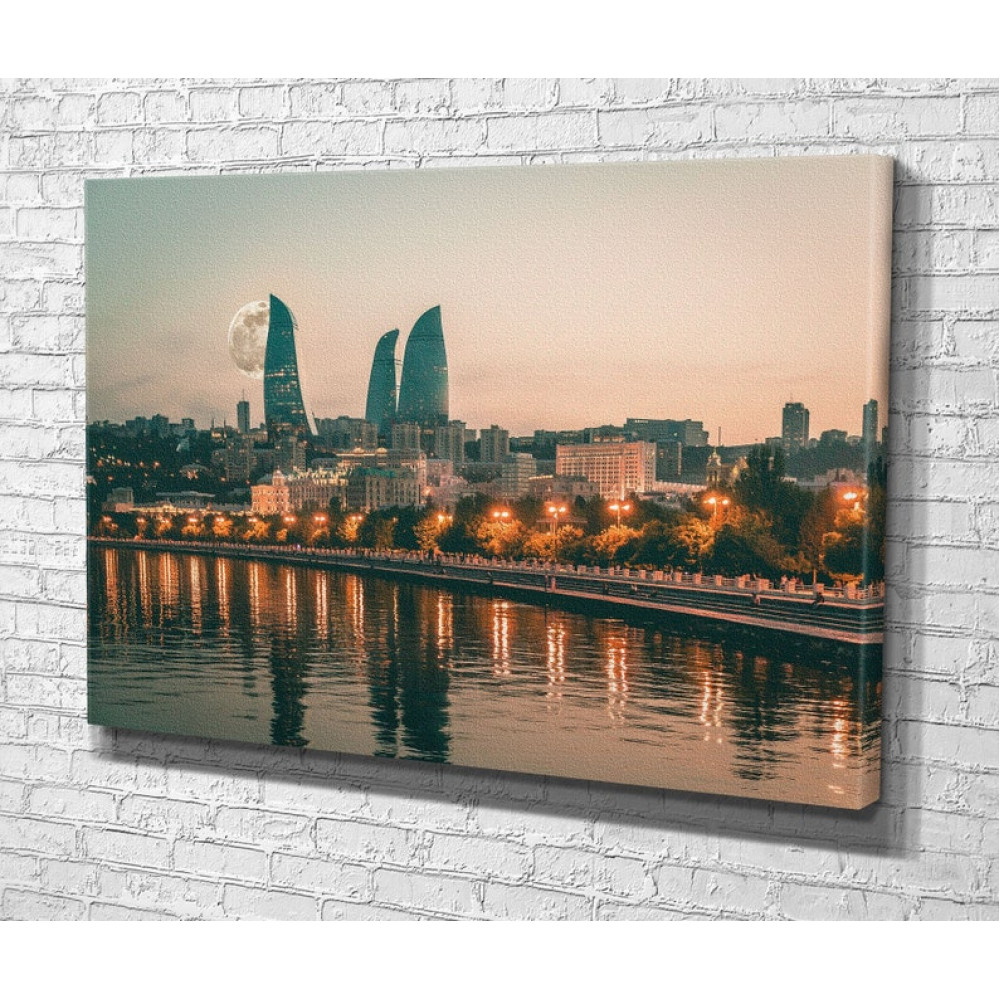 Картина Панорама Баку 120x80 см (743)