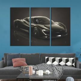 Картина McLaren Speedtail у чорному кольорі 78x48 см (1360-31)