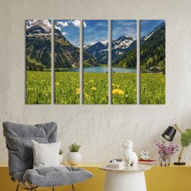 Картина Райське гірське озеро 87x50 см (609-51)